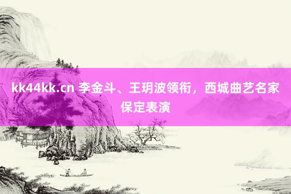 kk44kk.cn 李金斗、王玥波领衔，西城曲艺名家保定表演