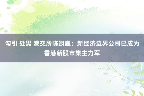 勾引 处男 港交所陈翊庭：新经济边界公司已成为香港新股市集主力军