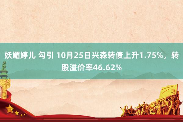 妖媚婷儿 勾引 10月25日兴森转债上升1.75%，转股溢价率46.62%