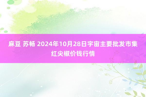 麻豆 苏畅 2024年10月28日宇宙主要批发市集红尖椒价钱行情