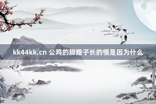 kk44kk.cn 公鸡的脚蹬子长的慢是因为什么