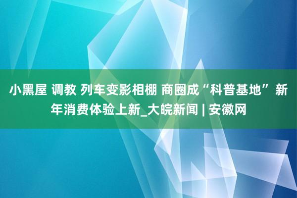 小黑屋 调教 列车变影相棚 商圈成“科普基地” 新年消费体验上新_大皖新闻 | 安徽网