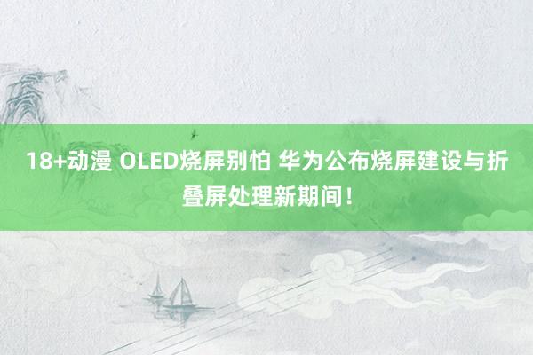 18+动漫 OLED烧屏别怕 华为公布烧屏建设与折叠屏处理新期间！