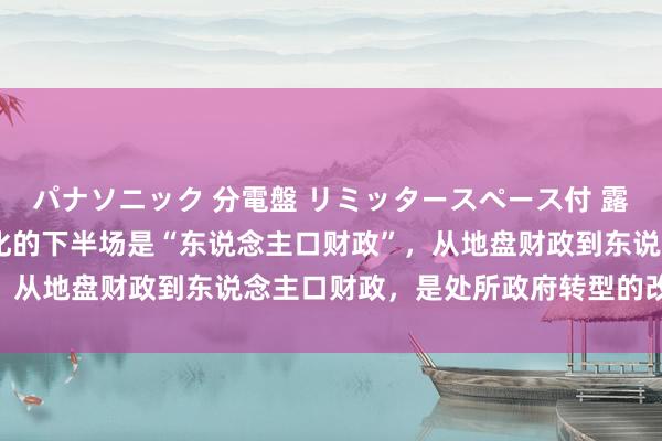 パナソニック 分電盤 リミッタースペース付 露出・半埋込両用形 城镇化的下半场是“东说念主口财政”，从地盘财政到东说念主口财政，是处所政府转型的改日之路